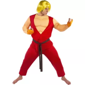 Felnőtt L-es izmosított Ken jelmez - Street Fighter - ÚJ
