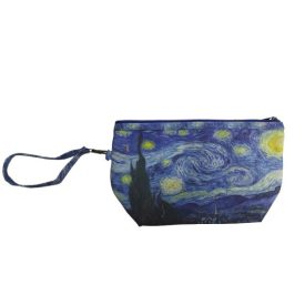   Festményes kozmetikai táska, szütyő, pénztárca, neszesszer - Van Gogh: Csillagos éj - ÚJ