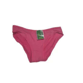  Női L-XL-es pink bambusz anyagú klasszikus vonalú bugyi, tappancsos - ÚJ