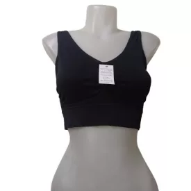 Női S-M-es fekete sportmelltartó - ÚJ