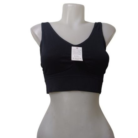 Női L-XL-es fekete sportmelltartó - ÚJ