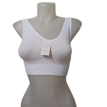 Női L-XL-es fehér sportmelltartó - ÚJ