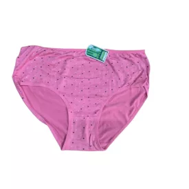   Női 4-5XL-es pink mintás nagyméretű bambusz bugyi - Timanni - ÚJ
