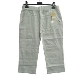 Női L-XL-es fehér sztreccs térdnadrág - ÚJ