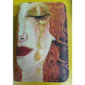   Festményes patentos pénztárca - Gustav Klimt: Arany könnyek - ÚJ