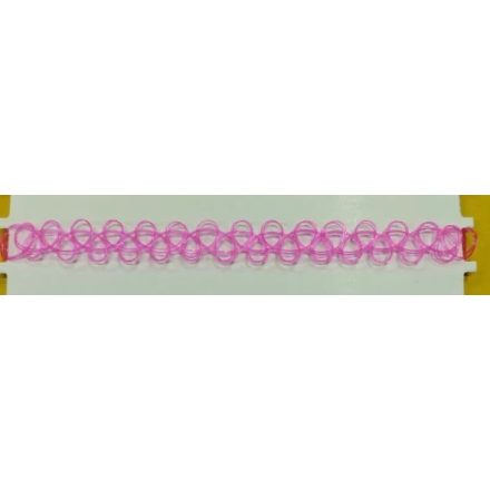Pink tetoválás hatású nyaklánc, 1 db - ÚJ