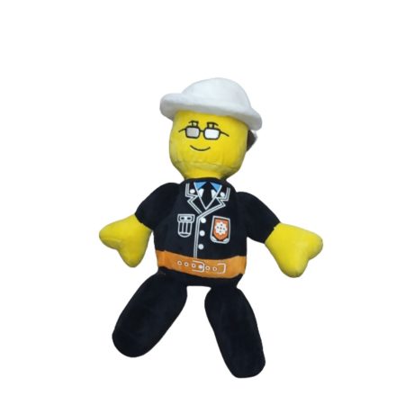 Fekete plüss figura, rendőr - Lego City Movie - ÚJ