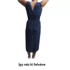 Női XL-XXL-es sötétkék mintás különleges szabású playsuit - ÚJ