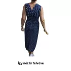 Női M-L-es bordó mintás különleges szabású playsuit - ÚJ