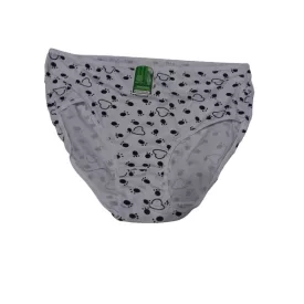   Női 4-5XL-es fehér szivecskés nagyméretű maxi bugyi - ÚJ