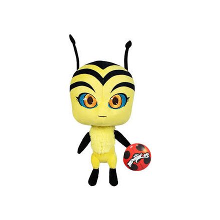 Sárga Darázscsaj kwami plüss figura, 30 cm - Miraculous - Csodálatos katicabogár - ÚJ