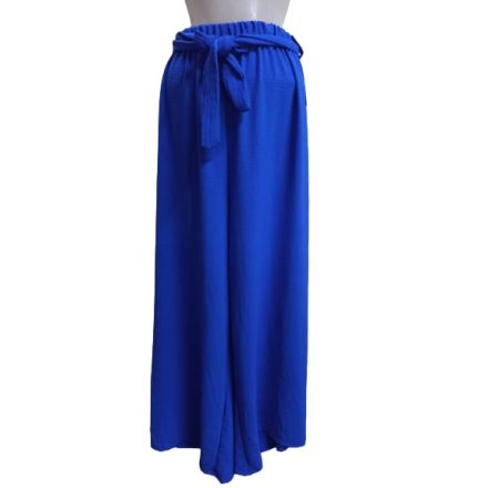 Női M-XXL-es kék laza elegáns egyenesszárú vékony nadrág - ÚJ