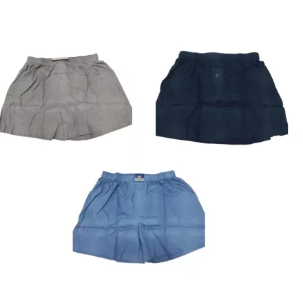 Férfi gombos boxer, alsónadrág, 3 db egyben, vegyes színek - Lordan  - ÚJ