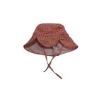 50-52 cm-es fejre rózsaszín szivárványos nyakvédős kalap - Lupilu