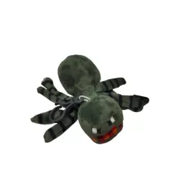  13 cm-es szürke pók plüss figura, kulcstartó - Minecraft - ÚJ