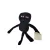 18 cm-es fekete plüss figura, kulcstartó - Enderman - Minecraft - ÚJ