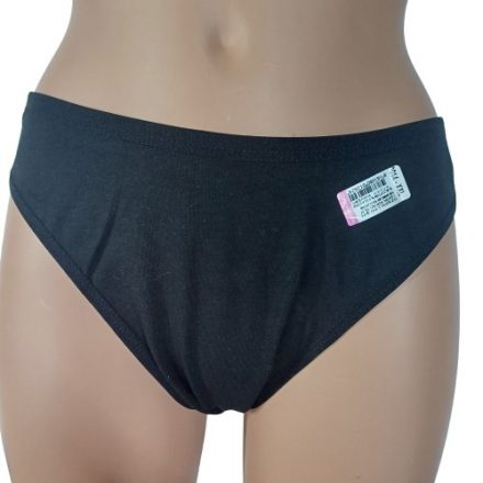 Női XXL-es fekete klasszikus vonalú bugyi - ÚJ