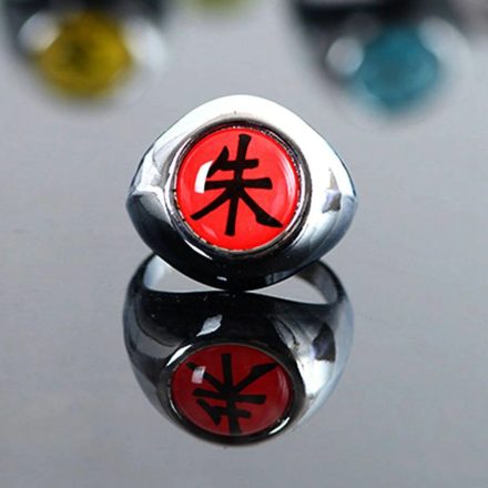 Naruto Akatsuki gyűrű, piros - ÚJ