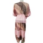 Női L-XL-es rózsaszín flitteres nepáli ruha, maxiruha - Boho Fashion - ÚJ