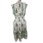 Női egyméretes fehér-zöld flitteres nepáli, indiai ruha - Boho Alta Moda - ÚJ