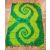Zöld spirálmintás szarong vagy strandlepedő - ÚJ