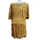 Női barna flitteres könnyű nyári felső, blúz, one size (kb 4XL-ig jó) - ÚJ