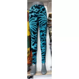   Női kék leggings bohém mintával, egy méretes, one size - ÚJ
