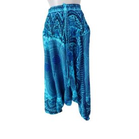   Női kék mintás háremnadrág, Aladdin, Jázmin nadrág - Nini - ÚJ