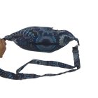 Bohém mintás kék nepáli hímzett nagyméretű vászon övtáska, vagy oldaltáska - ÚJ 