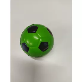   8 cm átmérőjű, kisméretű focilabda mintázatú szivacslabda, zöld, 1 db - ÚJ