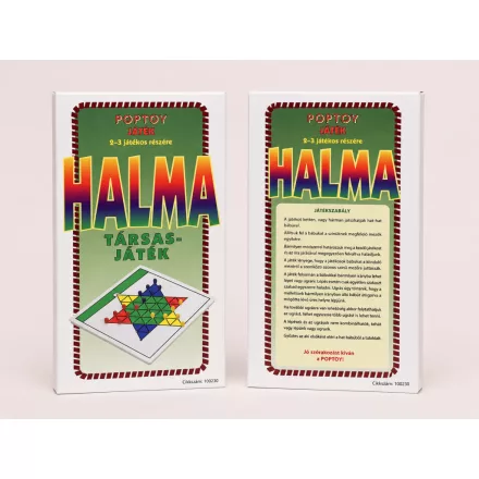 Halma társasjáték 2-3 játékos részére - ÚJ