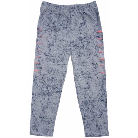 128-as szürke-pink háromnegyedes szaggatott leggings - ÚJ