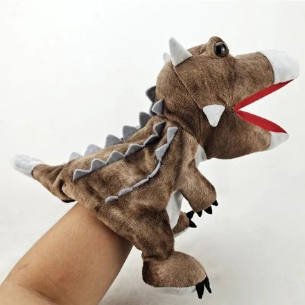 Ankylosaurus dínó, dinoszaurusz plüss kézbáb - ÚJ