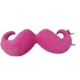 Óriás pink plüss bajusz, párna (65 cm) - ÚJ