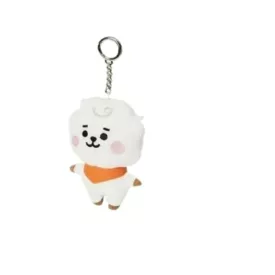   BT21 (Bangtan Boys) plüss figura, fehér juh, kulcstartós 10 cm - ÚJ