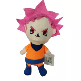   Pink hajú plüss figura, God Son Goku, 27 cm-es - Dragon Balls - ÚJ