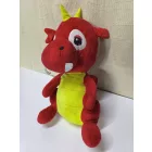 Óriás piros sárkány plüss figura, 70 cm
