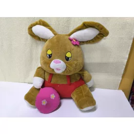   Óriás barna nyuszi, nyúl plüss figura, 70 cm (feneke és lába kicsit koszos, tisztítható)