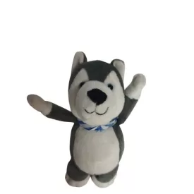   27 cm-es szürke kutyus, kutya plüss figura - Husky - Kinder