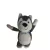 27 cm-es szürke kutyus, kutya plüss figura - Husky - Kinder