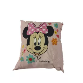   35x35 cm-es rózsaszín díszpárna, kispárna - Minnie egér