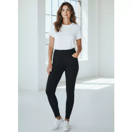 Női 2-4XL-es fekete szőrmével  bélelt vastagabb lábfej nélküli harisnya, leggings