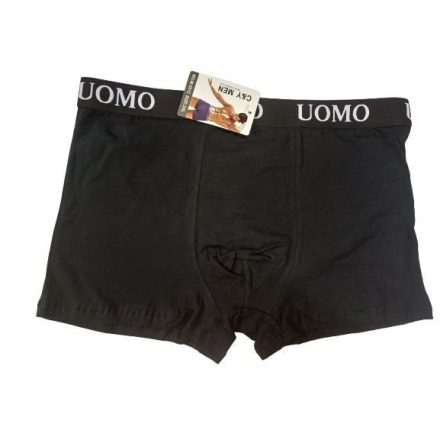 Férfi L-es fekete boxer, alsónadrág - Uomo - ÚJ