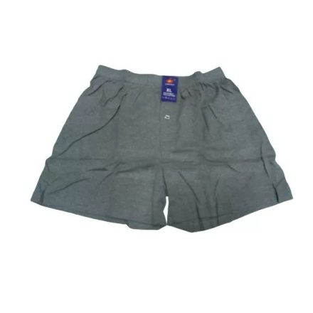 Férfi XL-es középszürke bordás anyagú gombos boxer, alsónadrág - Lordan  - ÚJ
