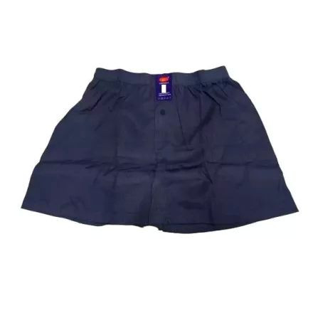 Férfi XXL-es sötétkék bordás anyagú gombos boxer, alsónadrág - Lordan  - ÚJ