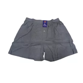  Férfi XL-es szürke bordás anyagú gombos boxer, alsónadrág - Lordan  - ÚJ