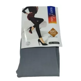  Női 2-4XL szürke lábfej nélküli leggings jellegű vastagabb harisnya - ÚJ