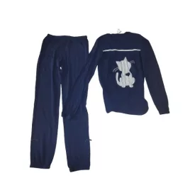 152-158-as sötétkék lány pizsama - Tezenis