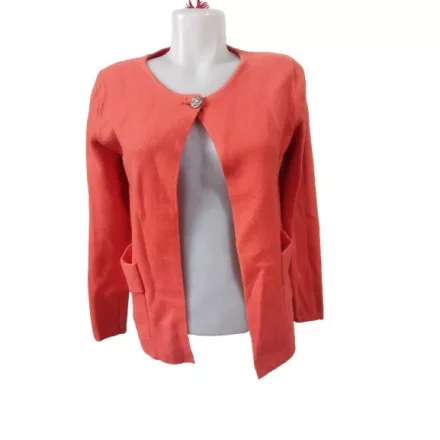 Női S-es narancssárga finom puha kardigán - Ebelieve