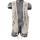 Női S-es törtfehér csipke kardigán, boleró - On Name